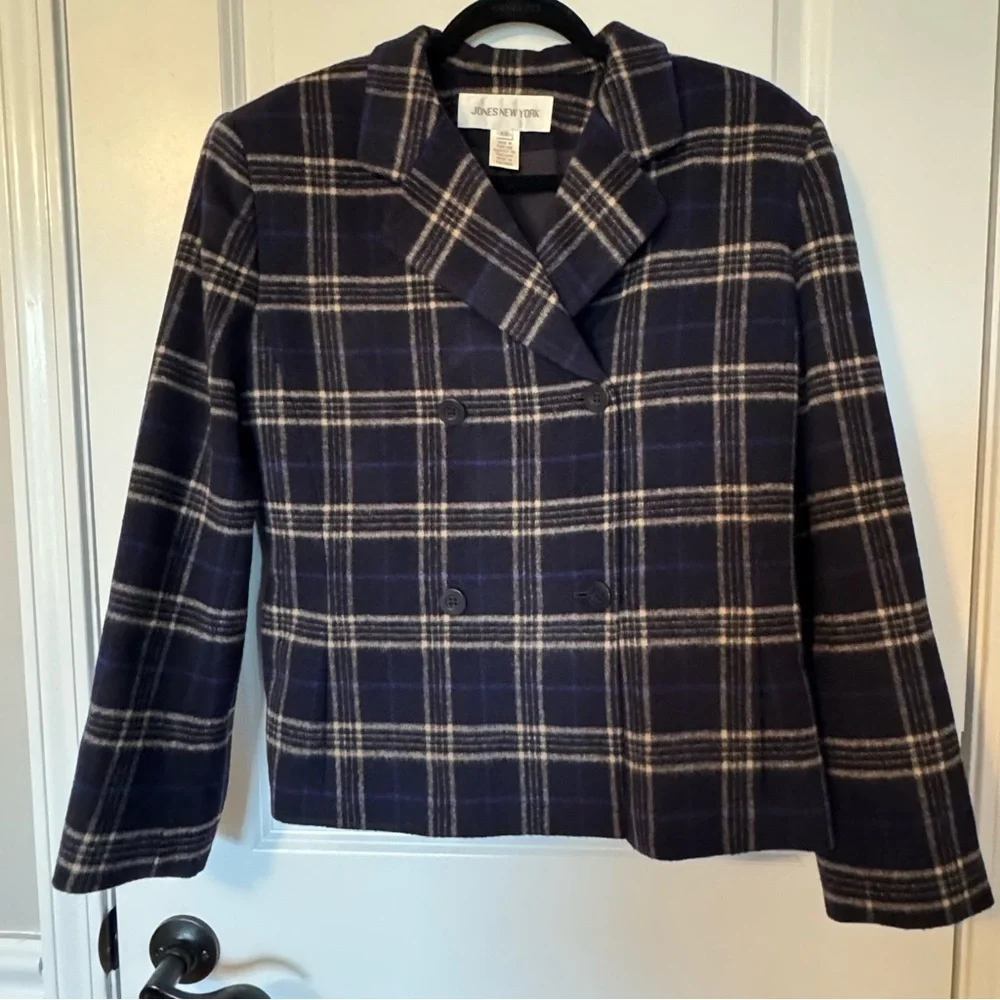 Jones New York 100% Wool Double-Breasted Size 12 Coat
